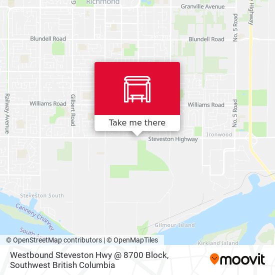 Westbound Steveston Hwy @ 8700 Block plan