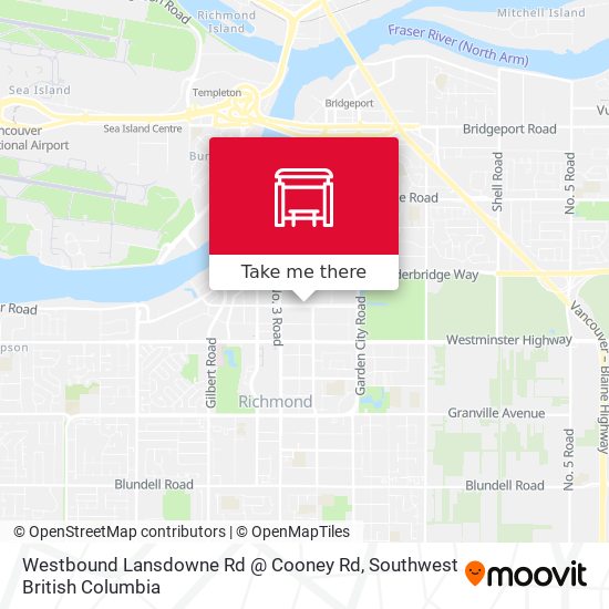 Westbound Lansdowne Rd @ Cooney Rd plan