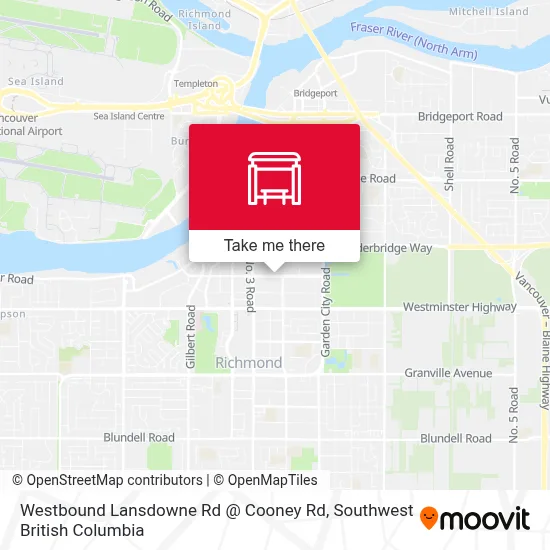 Westbound Lansdowne Rd @ Cooney Rd map