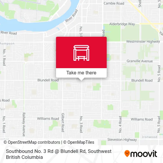 Southbound No. 3 Rd @ Blundell Rd map