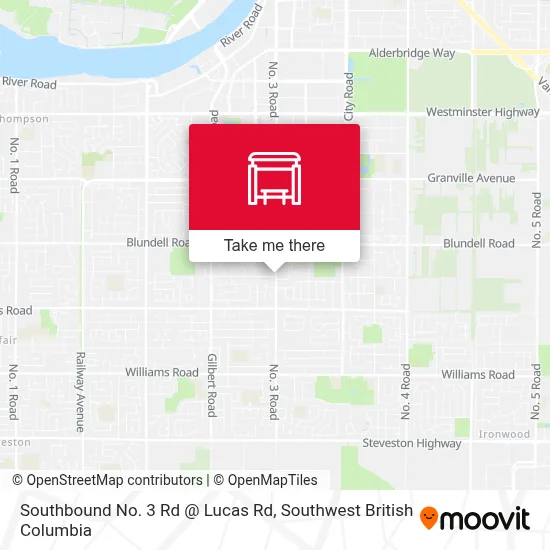 Southbound No. 3 Rd @ Lucas Rd map