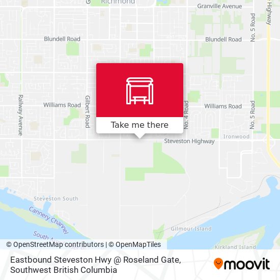 Eastbound Steveston Hwy @ Roseland Gate map