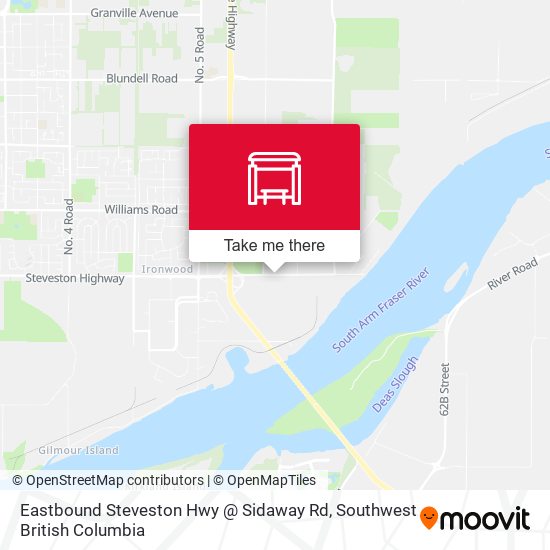 Eastbound Steveston Hwy @ Sidaway Rd plan