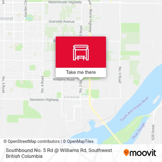 Southbound No. 5 Rd @ Williams Rd map