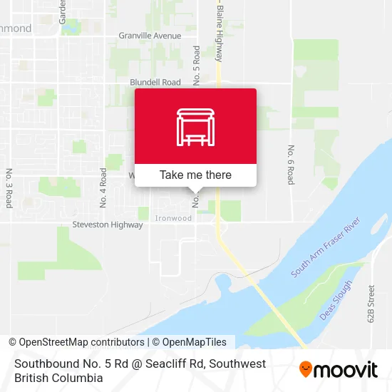 Southbound No. 5 Rd @ Seacliff Rd map
