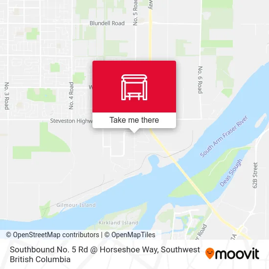 Southbound No. 5 Rd @ Horseshoe Way map