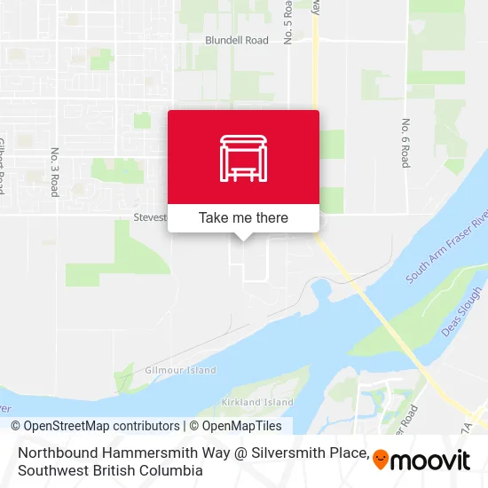 Northbound Hammersmith Way @ Silversmith Place map