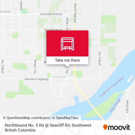 Northbound No. 5 Rd @ Seacliff Rd map