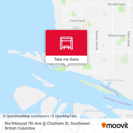 Northbound 7th Ave @ Chatham St map