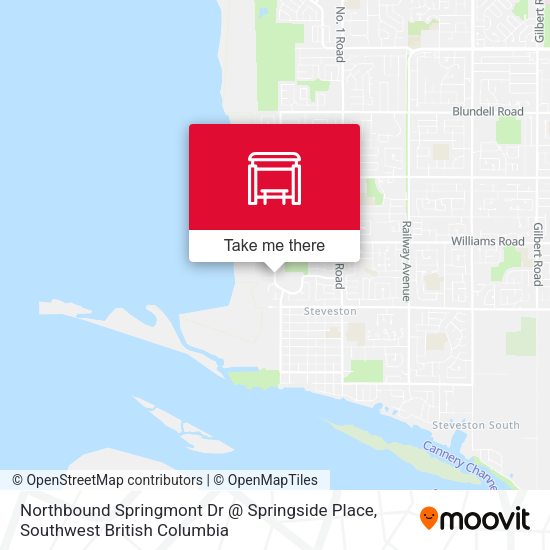 Northbound Springmont Dr @ Springside Place map