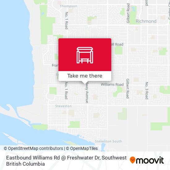 Eastbound Williams Rd @ Freshwater Dr plan