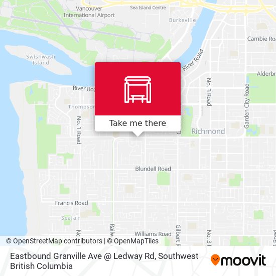 Eastbound Granville Ave @ Ledway Rd map