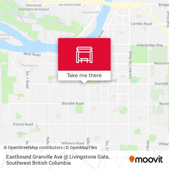 Eastbound Granville Ave @ Livingstone Gate plan