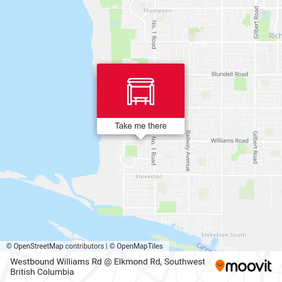Westbound Williams Rd @ Elkmond Rd map
