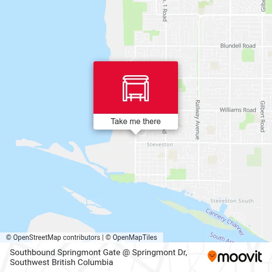 Southbound Springmont Gate @ Springmont Dr map