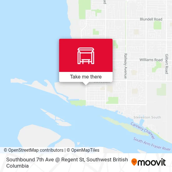 Southbound 7th Ave @ Regent St map