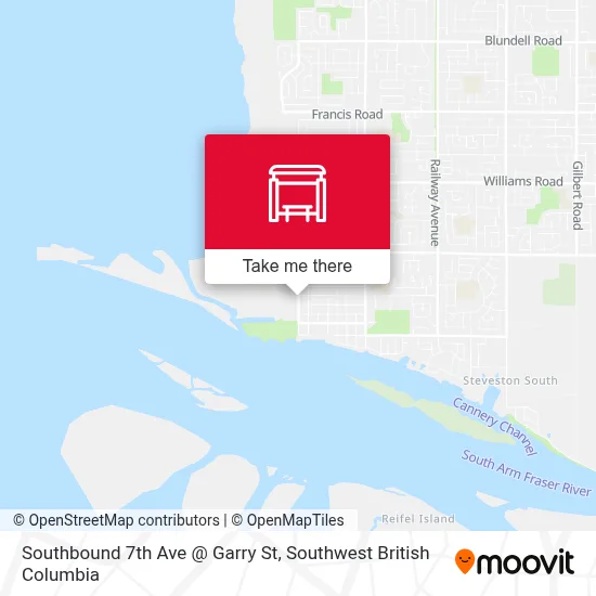 Southbound 7th Ave @ Garry St map