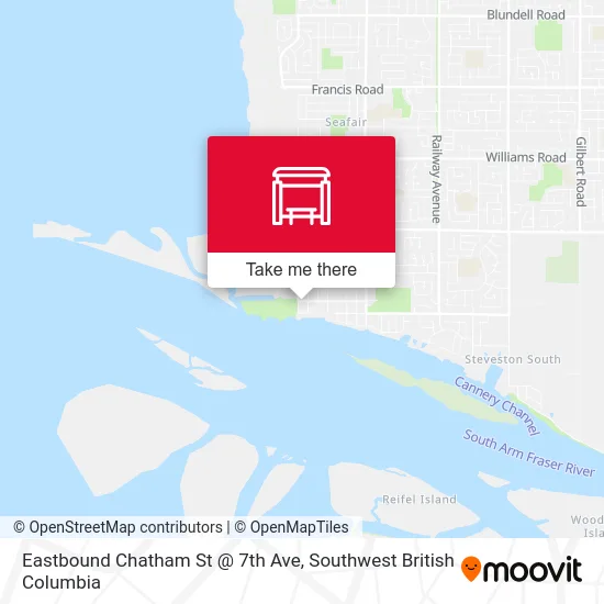 Eastbound Chatham St @ 7th Ave map