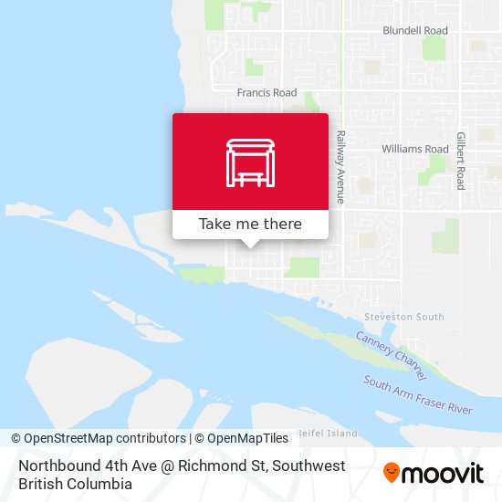 Northbound 4th Ave @ Richmond St map