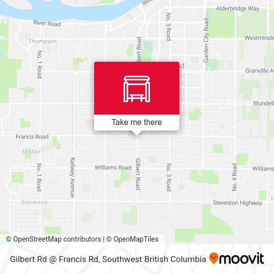 Gilbert Rd @ Francis Rd map