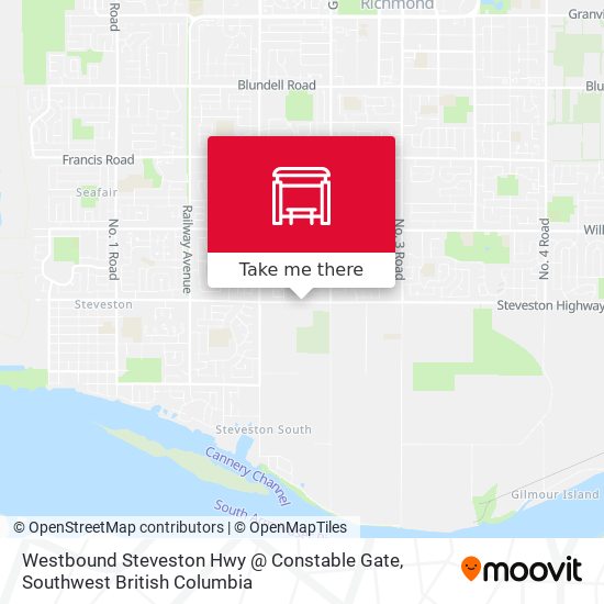 Westbound Steveston Hwy @ Constable Gate plan