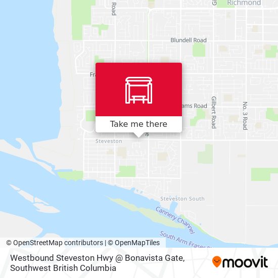 Westbound Steveston Hwy @ Bonavista Gate plan