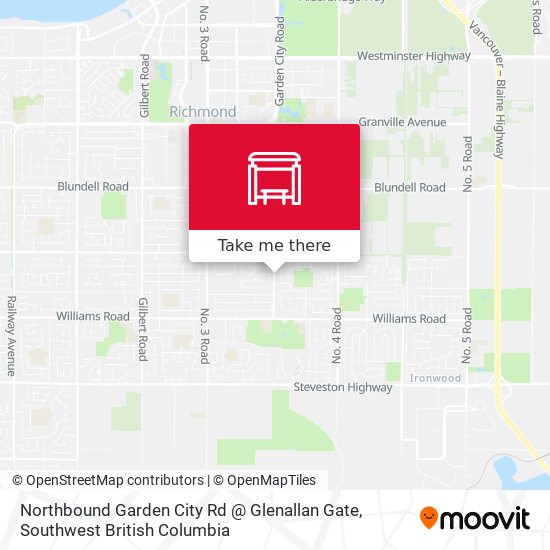 Northbound Garden City Rd @ Glenallan Gate map