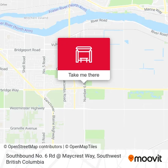 Southbound No. 6 Rd @ Maycrest Way map