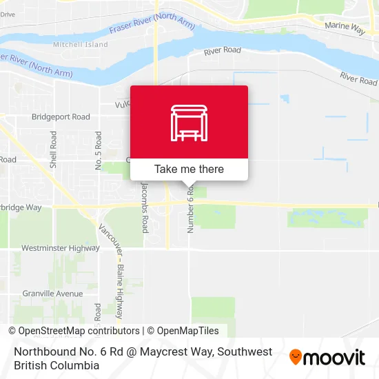 Northbound No. 6 Rd @ Maycrest Way map