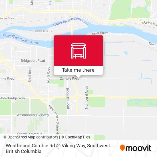 Westbound Cambie Rd @ Viking Way plan