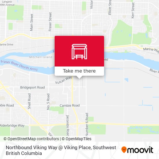 Northbound Viking Way @ Viking Place map