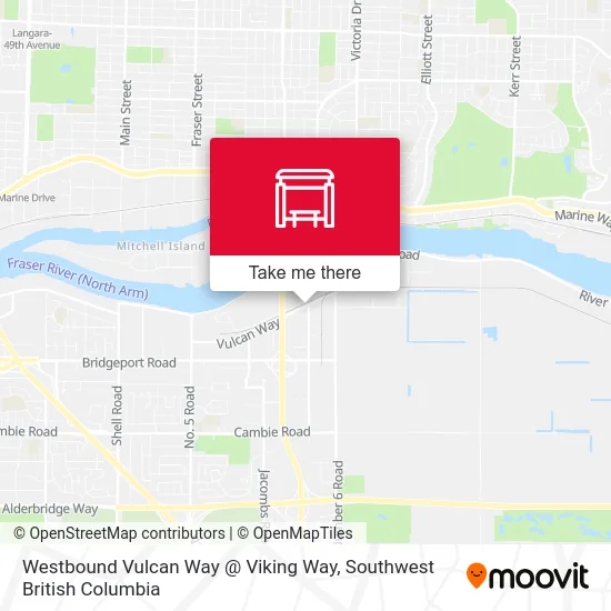 Westbound Vulcan Way @ Viking Way map