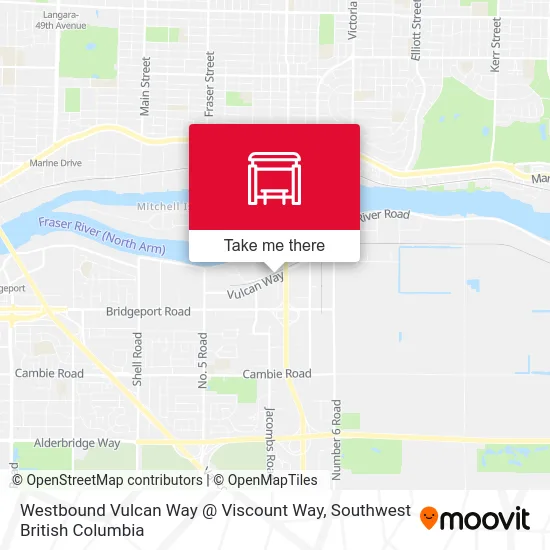 Westbound Vulcan Way @ Viscount Way map