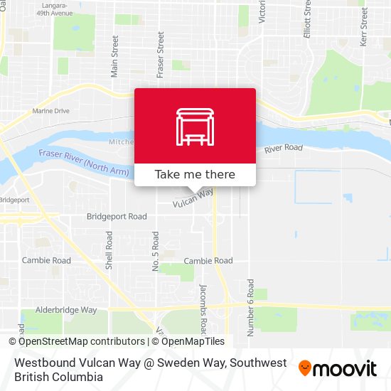 Westbound Vulcan Way @ Sweden Way plan