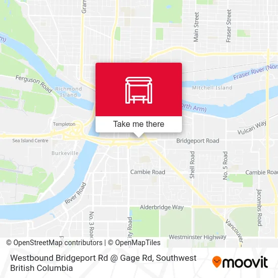 Westbound Bridgeport Rd @ Gage Rd map