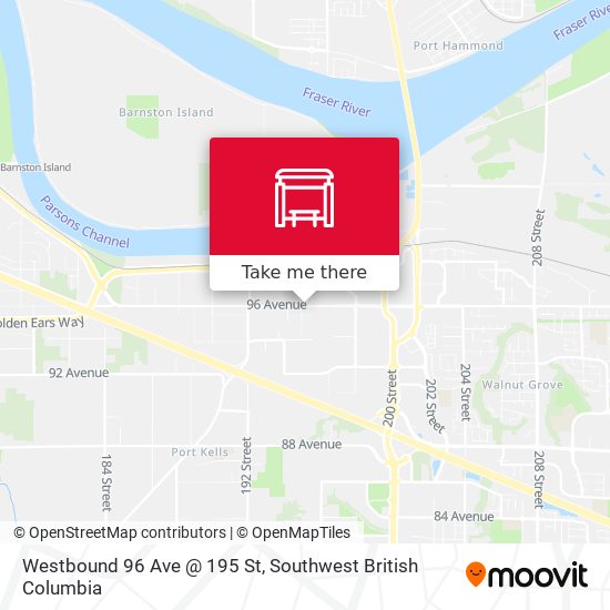 Westbound 96 Ave @ 195 St plan