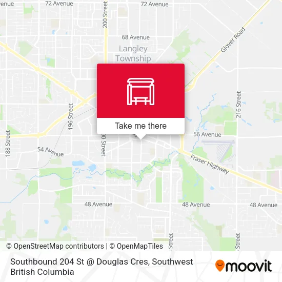 Southbound 204 St @ Douglas Cres map