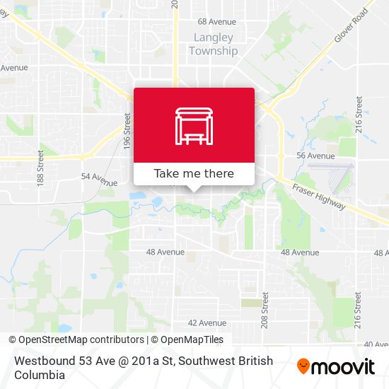 Westbound 53 Ave @ 201a St plan