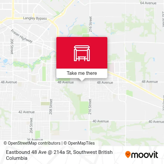 Eastbound 48 Ave @ 214a St map