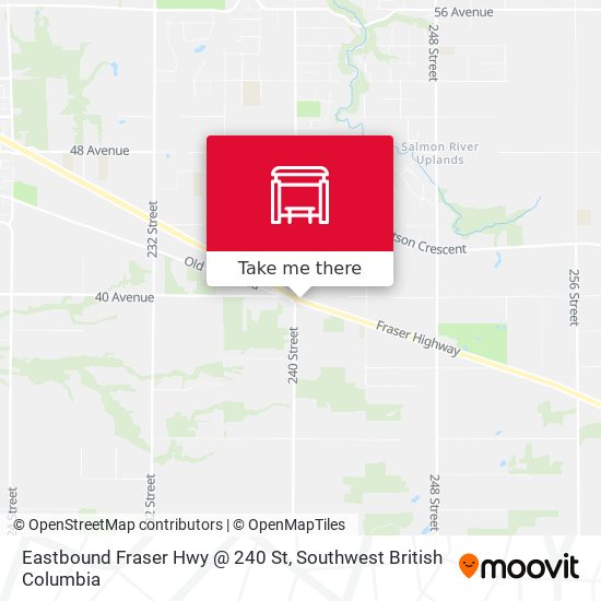 Eastbound Fraser Hwy @ 240 St plan