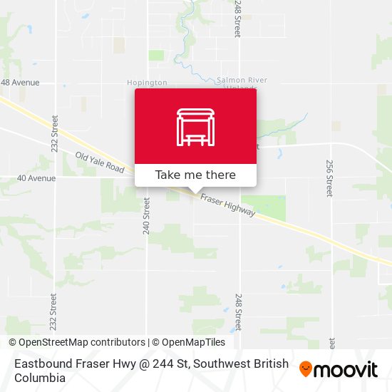 Eastbound Fraser Hwy @ 244 St plan