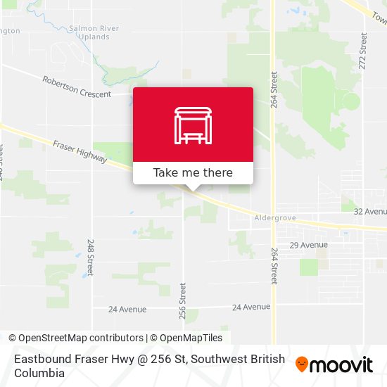 Eastbound Fraser Hwy @ 256 St plan