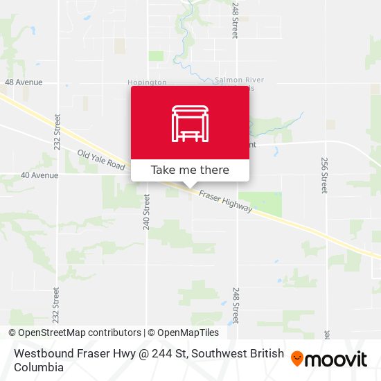 Westbound Fraser Hwy @ 244 St plan