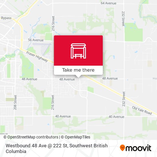 Westbound 48 Ave @ 222 St map