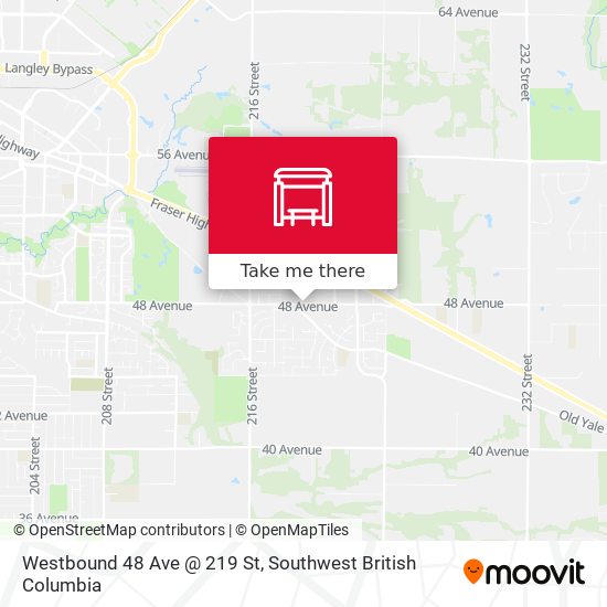 Westbound 48 Ave @ 219 St plan
