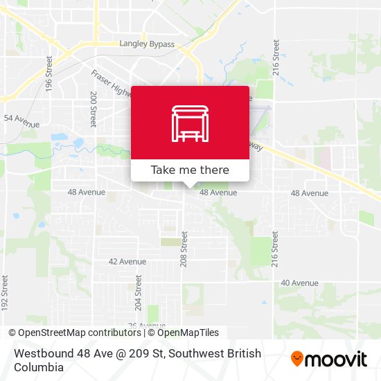 Westbound 48 Ave @ 209 St plan