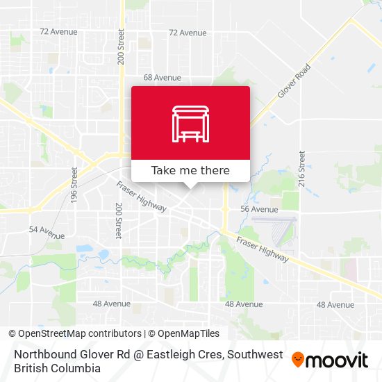 Northbound Glover Rd @ Eastleigh Cres map