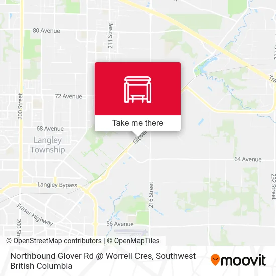 Northbound Glover Rd @ Worrell Cres map
