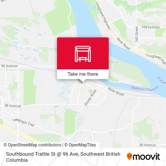 Southbound Trattle St @ 96 Ave map