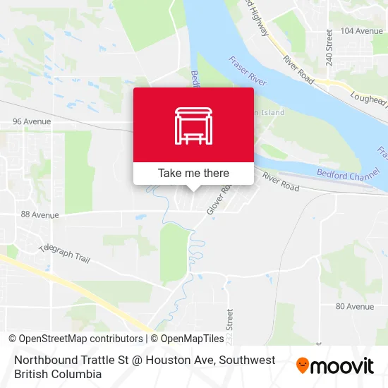 Northbound Trattle St @ Houston Ave map